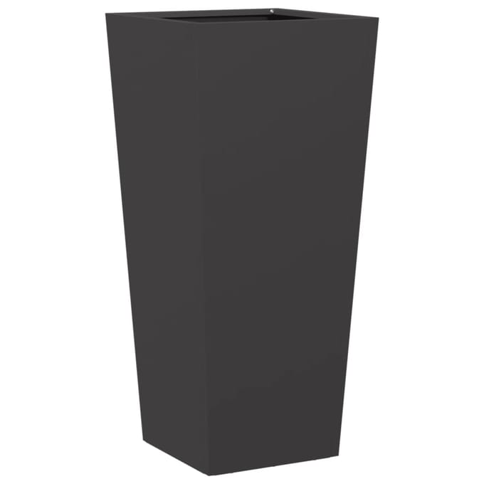 Vidaxl Jardinière de Jardin, Noire, 35x35x75 cm, en Acier