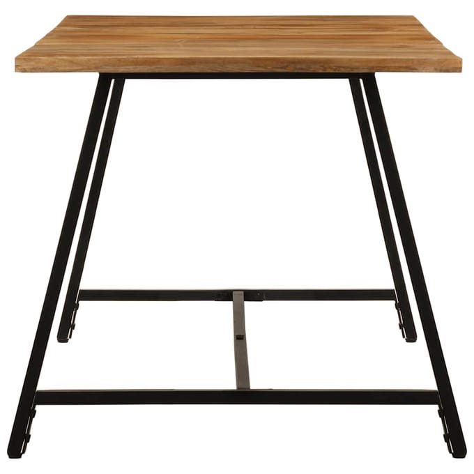 vidaXL - Eettafel - 160x80x75 - cm - massief - mangohout