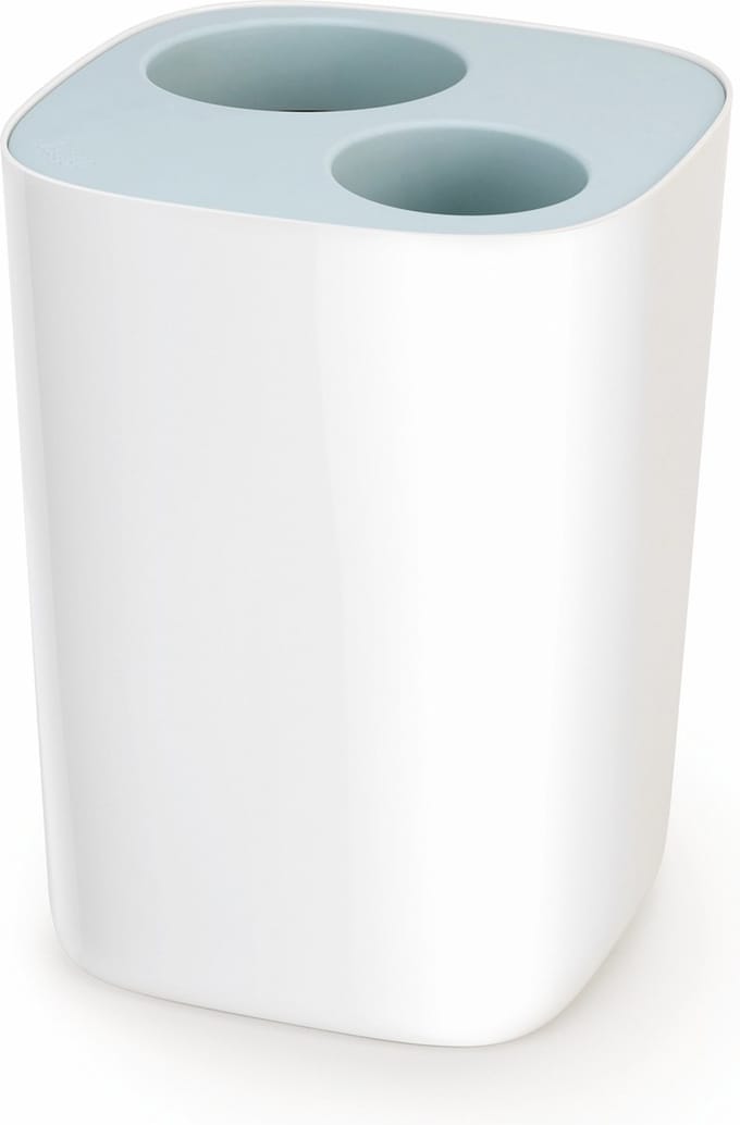 Joseph Joseph Split Prullenbak - badkamer keuken - 2 x 8L - Creme