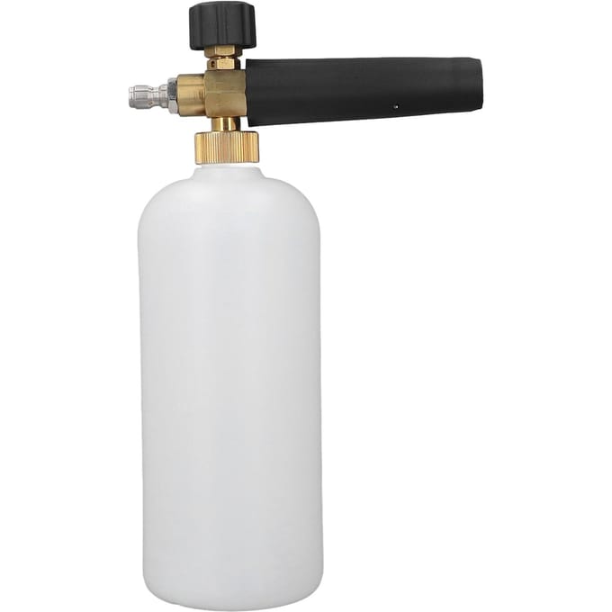 Hogedruk Schuimkan Maximum 4350PSI 14in NPT Snelkoppeling Instelbare Druk Autowasser white