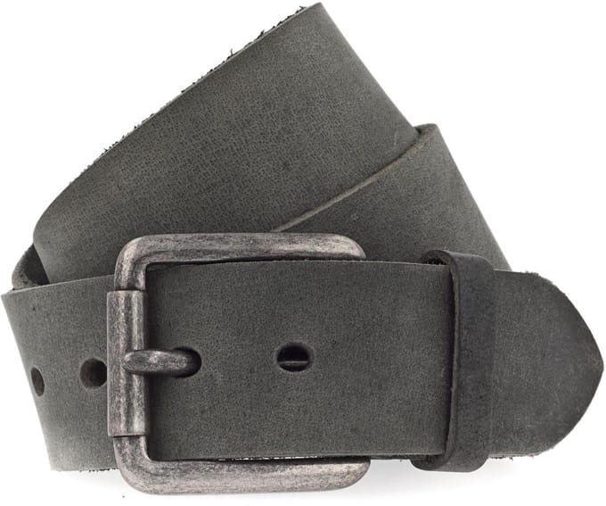 Vanzetti Leren riem Denim Love 45mm Leather Belt W100 Black zwart