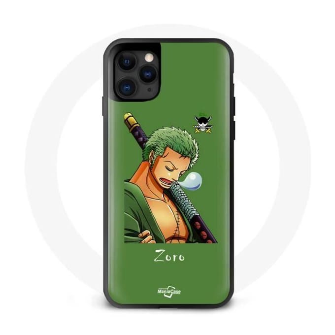 Coque - Maniacase - Iphone 12 Pro Max - One Piece Zoro - Souple - Protection et décoration noir