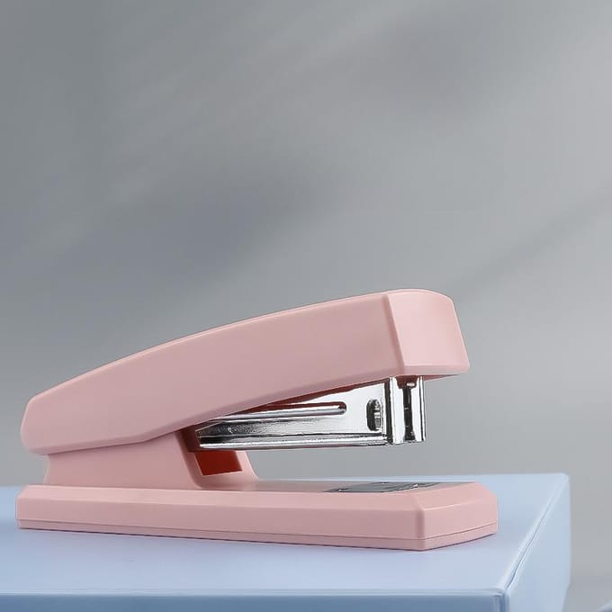 Agrafeuse/Agrafeuse 20 Pages Bureau Maison Agrafeuse B3113 Blanc/Rose/Bleu blanc