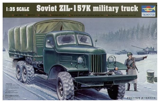 Trumpeter 01003 ZIL-157K 1:35 – Sovjet Militair Vrachtwagen Modelbouwkit