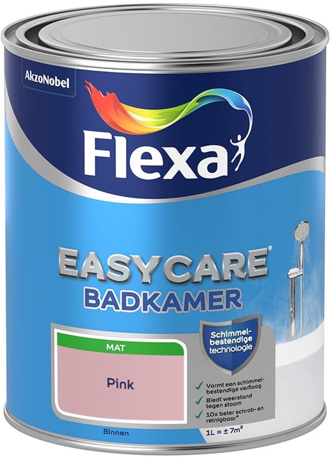 Flexa - Easycare Badkamer - Pink - Mengverf - 1 L