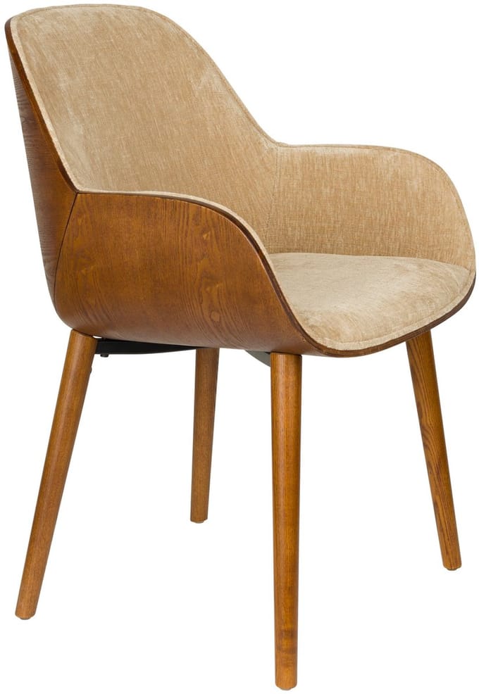 Dutchbone Taylor Eetkamerstoel Armleuning Beige