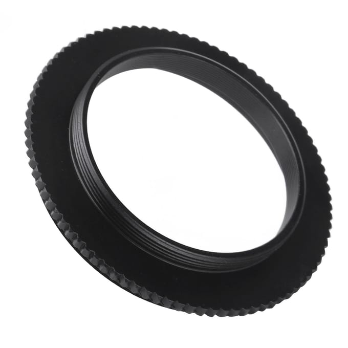 Astronomische SCT Schroefdraad Buitendraad naar M42x0.75 T2 Schroefdraad Buitendraad Telescoop Adapter Converter black