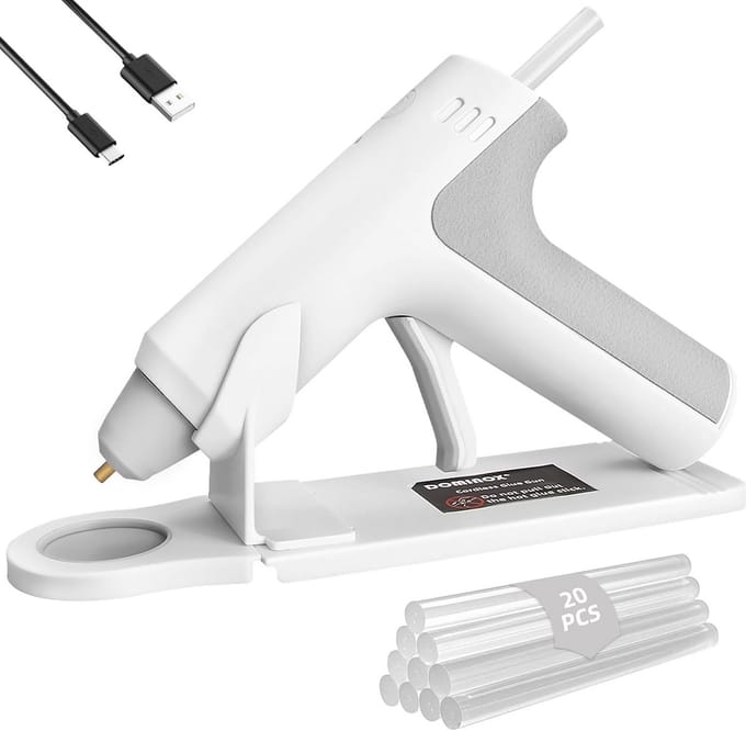 Draadloos Lijmpistool - Op Accu - Snel Warm - Handwerk