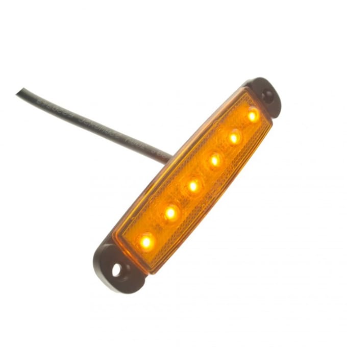 Markeringslicht - Ledson - 3.8 - 9.6cm - Superdun - Amber - 12V-24V