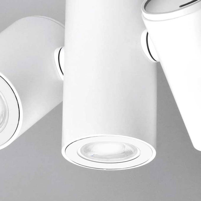 Milan Iluminación Milan Kronn plafondspot 3-lamps wit