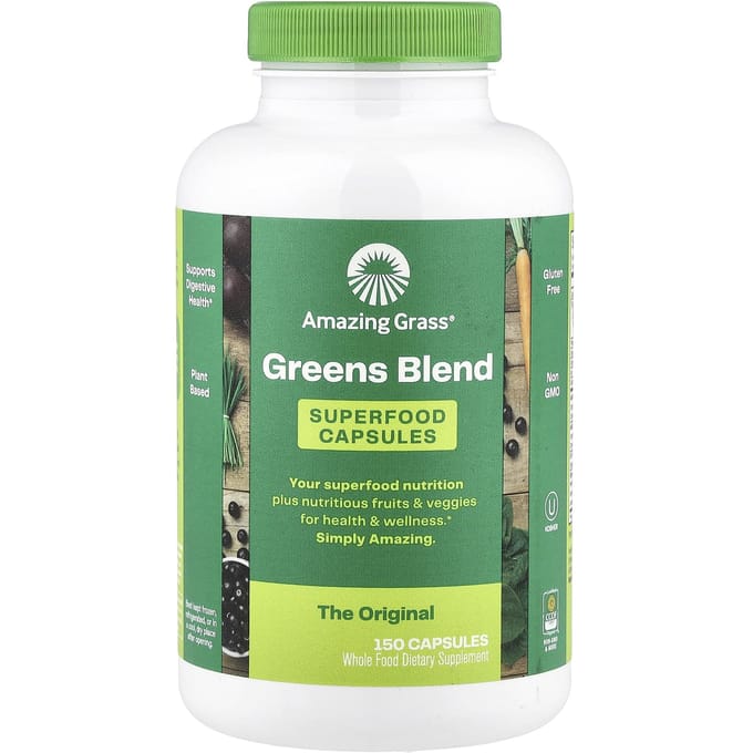 Amazing Grass, Mélange de légumes verts, Original, 150 capsules