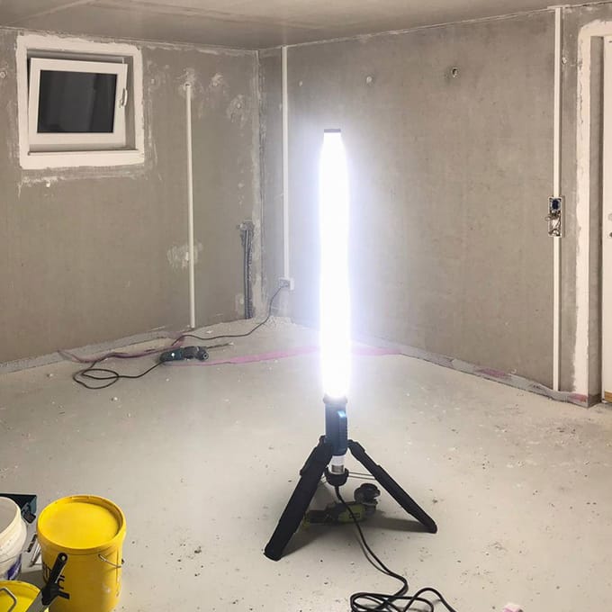 Ledino Rath LED lichtzuil, 130 W, IP69, opvouwbaar