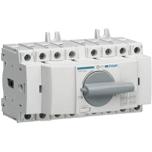 Hager HIM404 KVM-Umschalter Omschakelaar voor belasting 4-polig 40 A 415 V