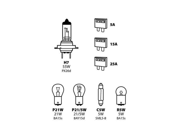 H7 Halogeen set 12V 55W