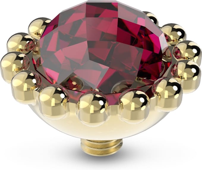 Melano Twisted Bali Facet Steentje Fuchsia Goud