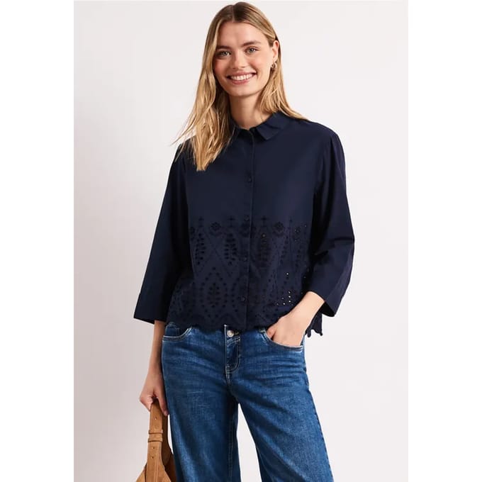 Blouse met shiffley details