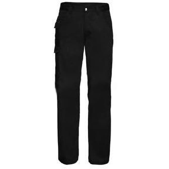 Russell Werkkleding Heren Polycotton Twill Broek / Broek (Regular) (Zwart)