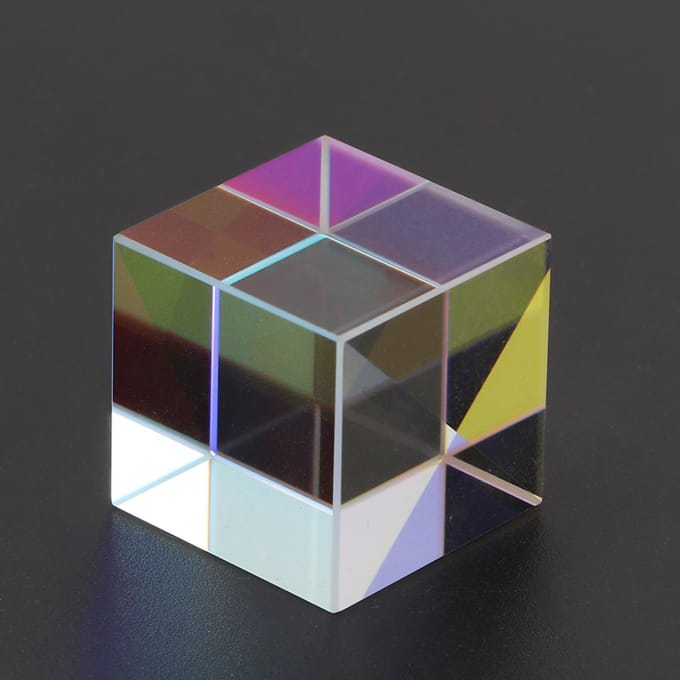 Zeszijdige Heldere Licht Combinatie Kubus Prisma Glas-in-lood Prisma(2*2*2cm)