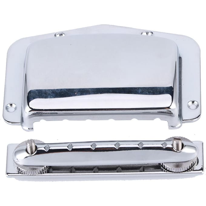 6-Snarige Elektrische Gitaar Verstelbare Archtop Staartstuk Brug Afdekplaat Accessoire Zilver gray