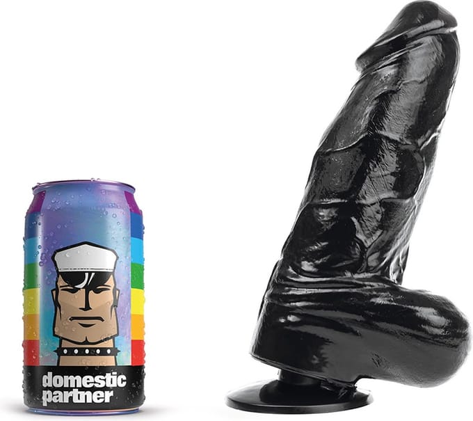 Domestic Partner - Panzer Medium - Dildo - 21 x 6 cm - Zwart