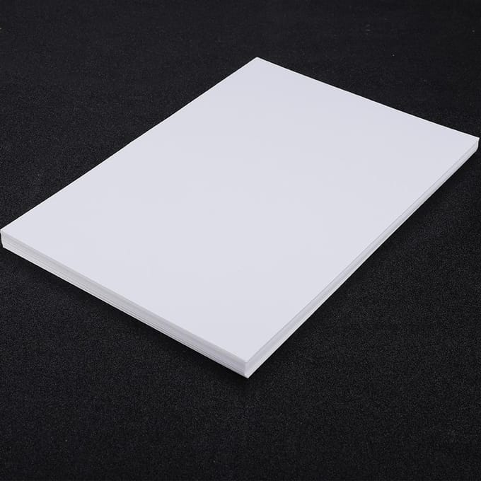 50 Vellen Wit Blanco Papier DIY Handgedrukt Multifunctioneel Gebruik A4 black