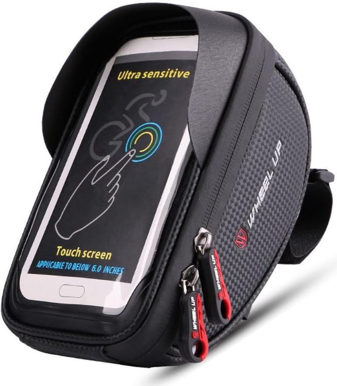 Telefoonhouder fiets - Universeel - Waterdicht - Opbergruimte - tot 6 Inch