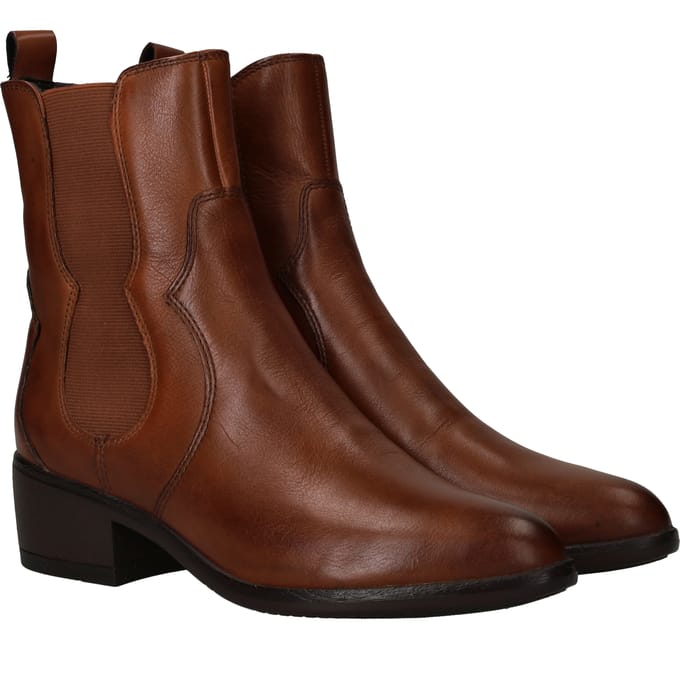 LOFF 1881 Enkellaarsjes - Dames - Cognac - Maat:36