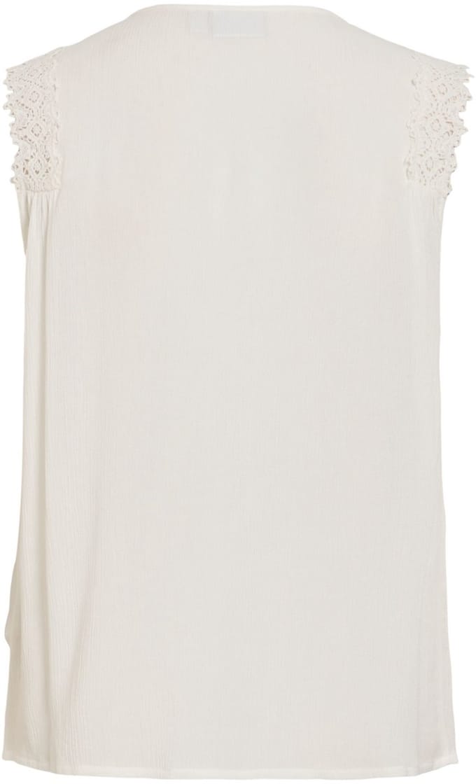 VILA - VILINDY O-NECK S/L TOP/PB - Dames - Blouses