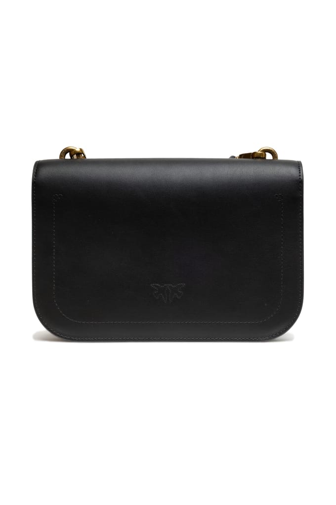 Zwarte Leren Love Bell Classic Schoudertas