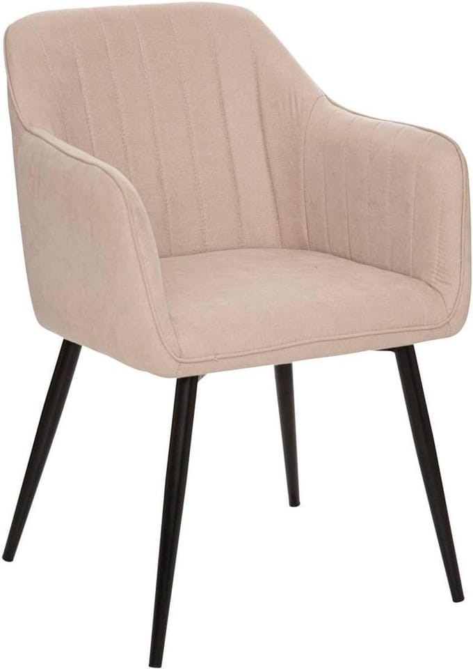 Fauteuil van gestructureerde stof VISOCA