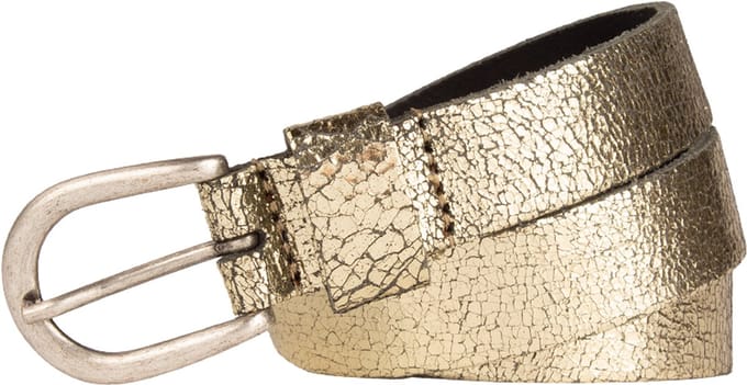 Legend Dames - Leren riem - Goud - 85cm