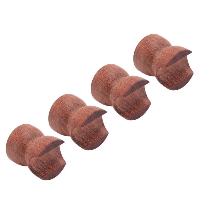 4 STUKS HiFi Luidsprekerkabel Draadbeugel Houten Schokbestendige Isolatie HiFi Luidsprekerkabel Stabilisator voor brown