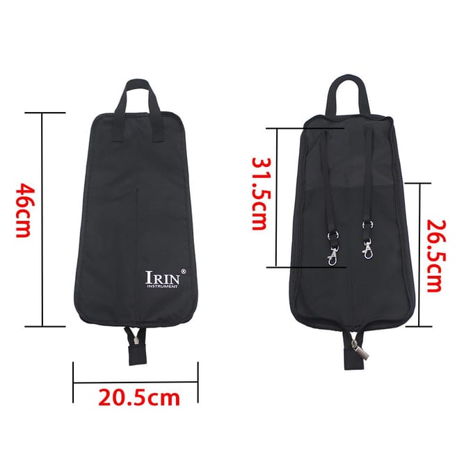 Waterbestendige Drum Stick Bag Case 600D met draagriem voor drumstokken