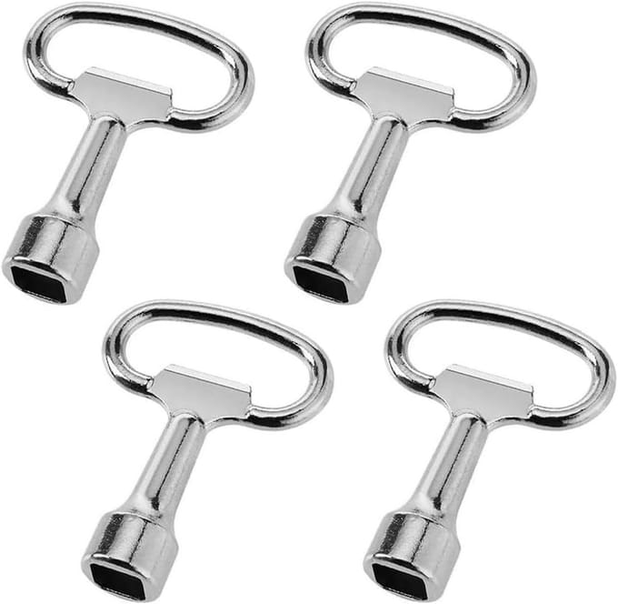 Vierkante sleutels, 8 mm, multifunctionele dopsleutels van zinklegering voor gaswatermeter, universele hoek