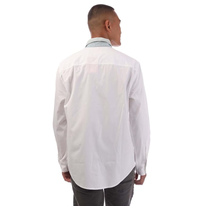 Diesel Heren S-Holls Regular Shirt (Wit)