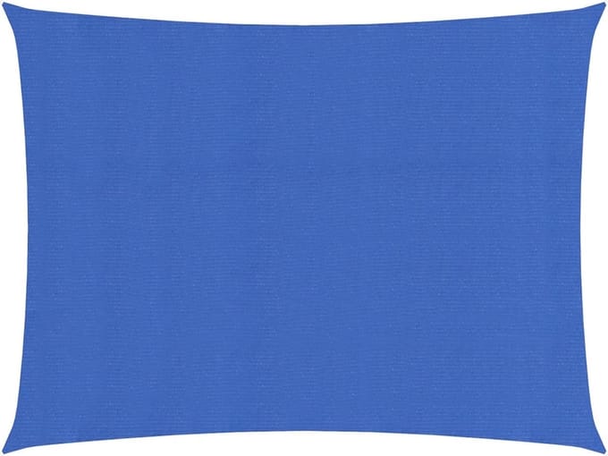 vidaXL - Zonnezeil - 160 - g/m² - rechthoekig - 4x5 - m - HDPE - blauw