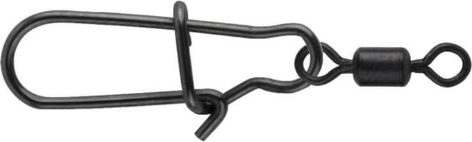 Spro Black Rolling Swivel & Fastlock-Snap (10 pcs) - Maat : 6