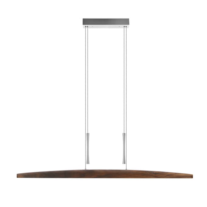 HerzBlut Arco LED hanglamp geolied noten 130cm