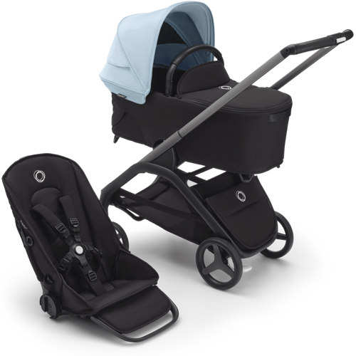 Bugaboo Dragonfly Kinderwagen - Black Bekleding black bekleding