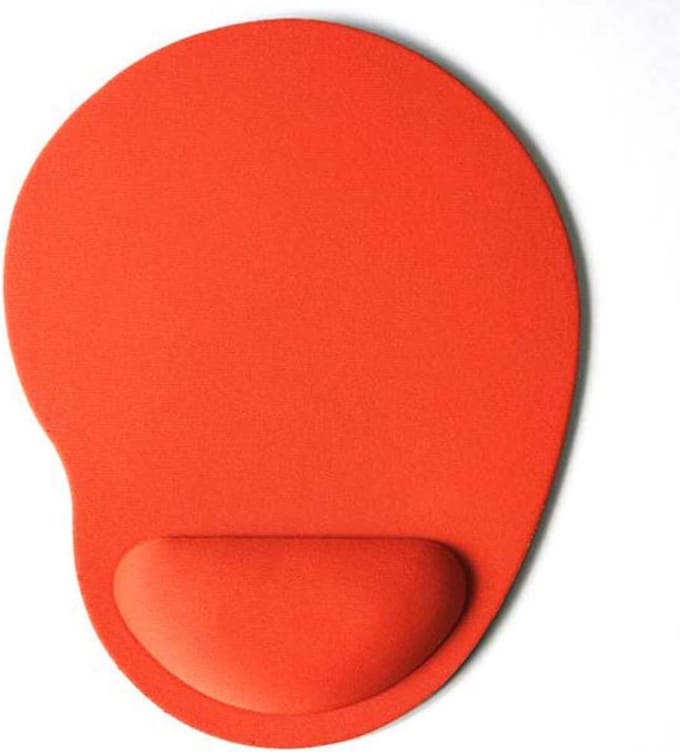 Muismat - Oranje - Ergonomisch - Poststeun - Gel