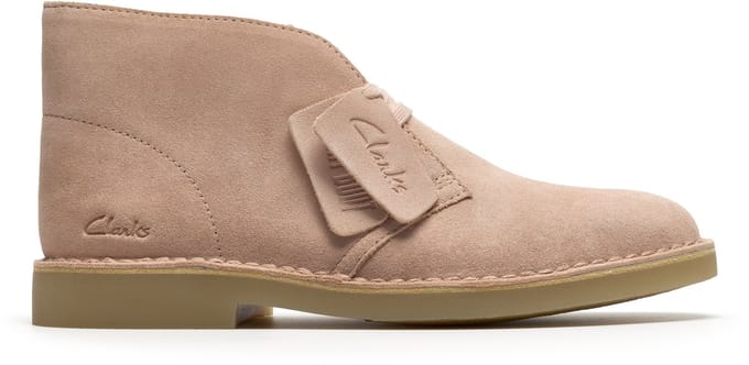 CLARKS Desert Bt Evo. Dames Veterschoenen - Light Pink Suede