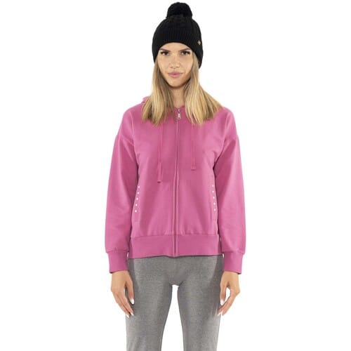 Capuchon sweaters Leone 1947 Woman Hoody Full Zip Pearl