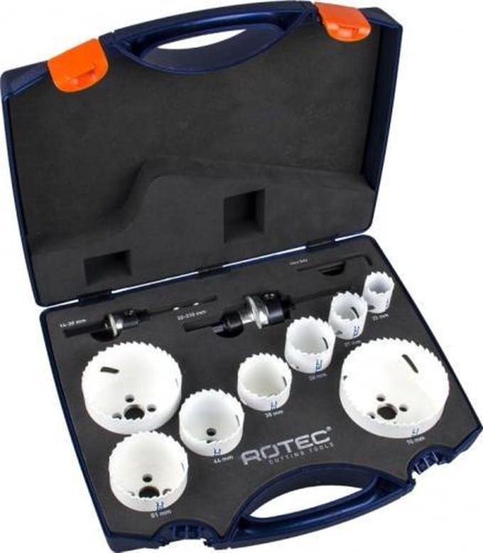 Rotec HSS-Bi Cobalt Gatzagenset elektricien10 dlg 22-76mm