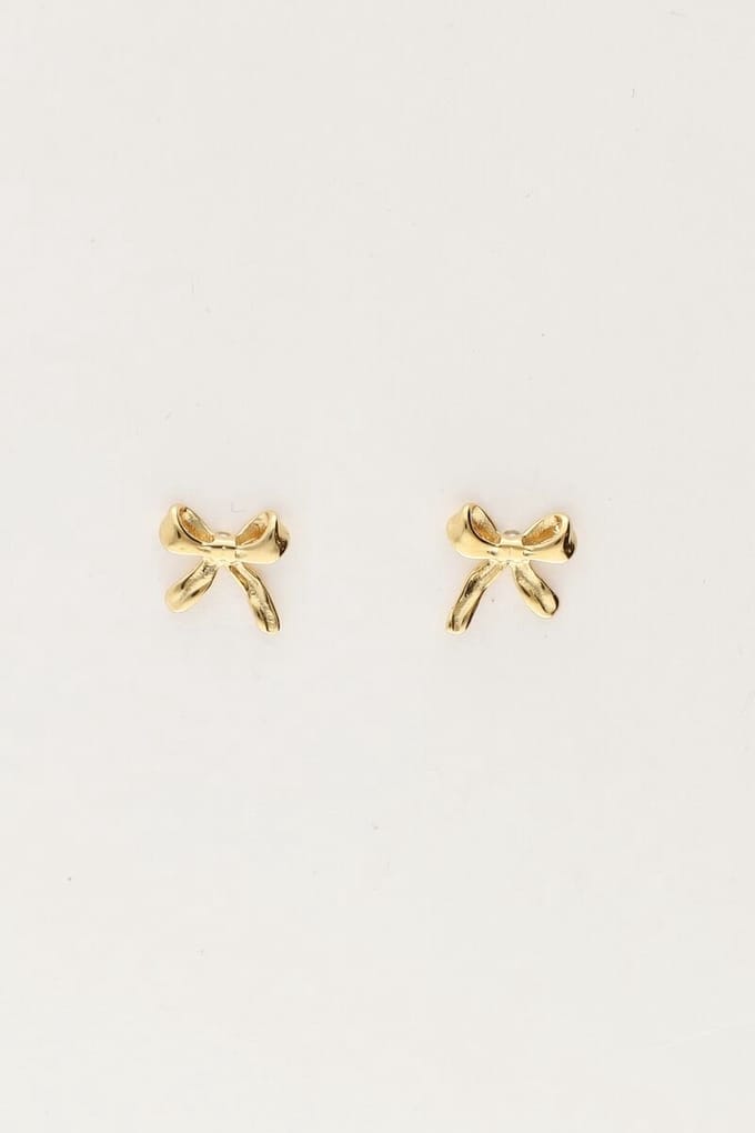 Kleine strikjes studs - My Jewellery Oorbellen
