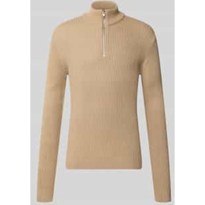 JACK & JONES - JJPANNEL KNIT HALF ZIP AW26 Heren Trui