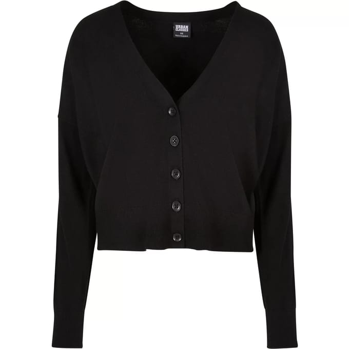 Urban Classics - EcoVero Oversized Cardigan - M - Zwart