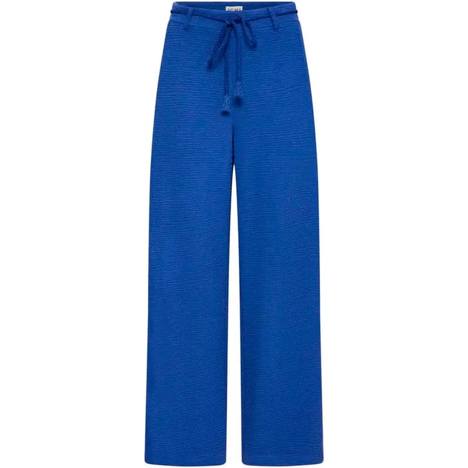wide fit stoffen broek van viscosemix model 'Lumina'
