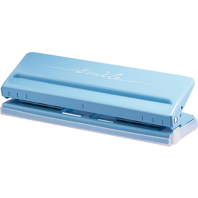 Verstelbare 6-gaats desktop perforator voor A4 A5 A6 B7 Zuivelplanner Organizer Zes-ringband met capaciteit voor 6 vellen