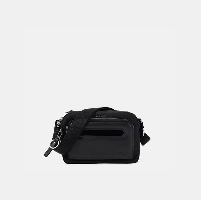 Hedgren Espresso Dames Crossbodytas met RFID-bescherming – Middelgroot – Zwart
