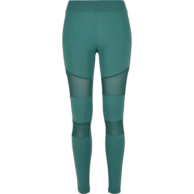 Urban Classics - Tech Mesh Sportlegging - S - Groen